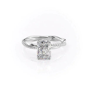 The Stacey Set With A Radiant Moissanite