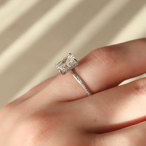 The Stacey Set With A 2 Carat Radiant Lab Diamond