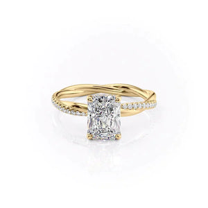 The Stacey Set With A 1.5 Carat Radiant Lab Diamond
