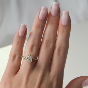 The Stacey Set With A 3 Carat Radiant Lab Diamond