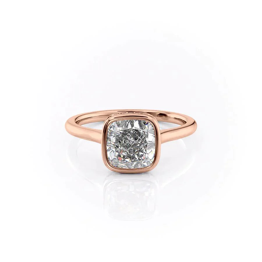 The Charlotte Set With A 4.5 Carat Cushion Moissanite