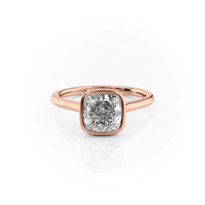 The Charlotte Set With A Cushion Moissanite