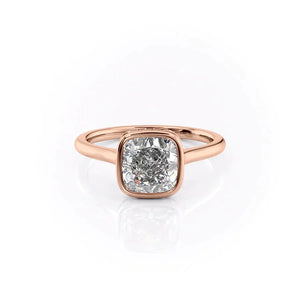 The Charlotte Set With A 2 Carat Cushion Lab Diamond