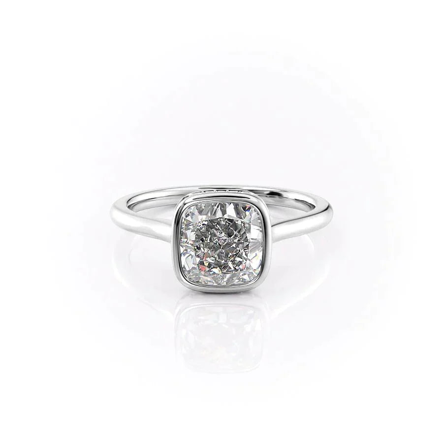 The Charlotte Set With A 1 Carat Cushion Lab Diamond