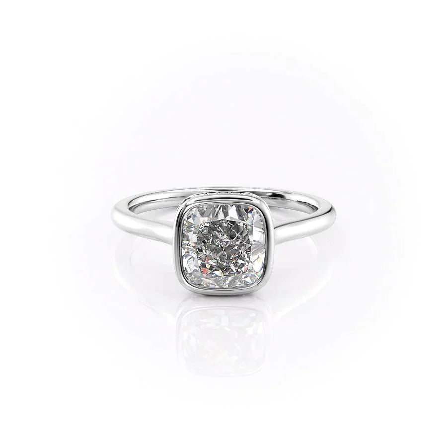 The Charlotte Set With A Cushion Moissanite