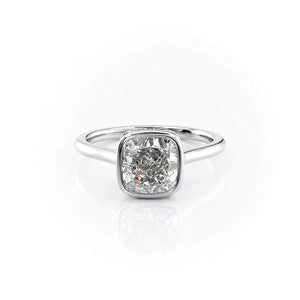 The Charlotte Set With A 1.5 Carat Cushion Lab Diamond