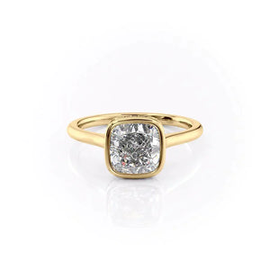 The Charlotte Set With A Cushion Moissanite