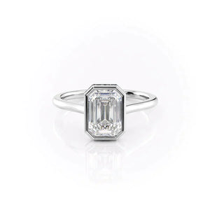 The Charlotte Set With A Emerald Moissanite