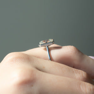 The Charlotte Set With A 1 Carat Emerald Lab Diamond