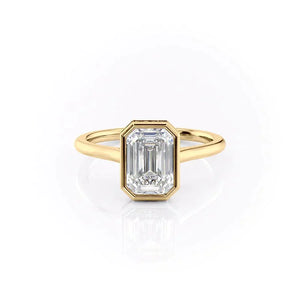 The Charlotte Set With A Emerald Moissanite