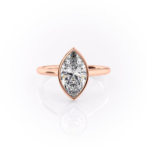The Charlotte Set With A 3.5 Carat Marquise Moissanite