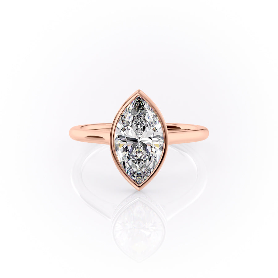 The Charlotte Set With A 2.5 Carat Marquise Moissanite