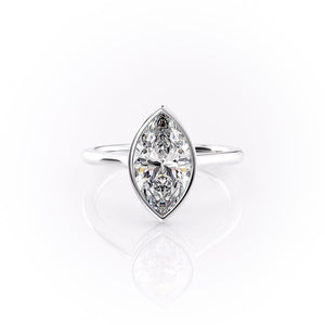 The Charlotte Set With A 4.5 Carat Marquise Moissanite