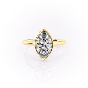 The Charlotte Set With A 2.5 Carat Marquise Moissanite