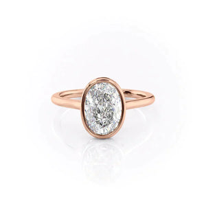 The Charlotte Set With A 1.5 Carat Oval Moissanite