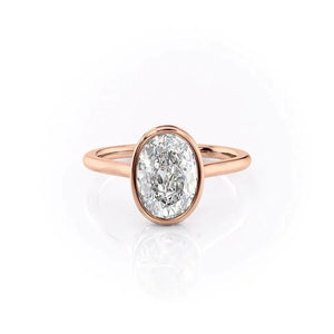 The Charlotte Set With A Oval Moissanite
