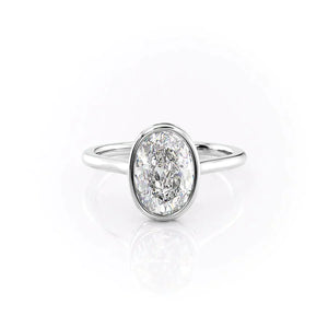 The Charlotte Set With A 4.5 Carat Oval Moissanite