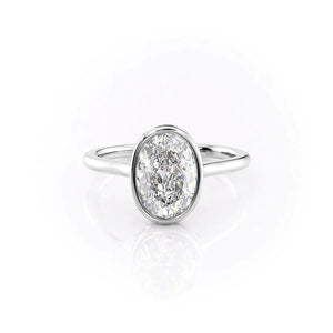 The Charlotte Set With A Oval Moissanite