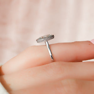 The Charlotte Set With A 1 Carat Oval Lab Diamond