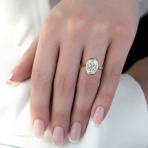 The Charlotte Set With A 2 Carat Oval Lab Diamond