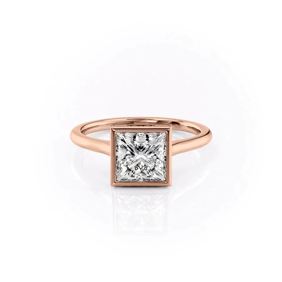 The Charlotte Set With A 2 Carat Princess Lab Diamond