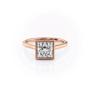 The Charlotte Set With A 3 Carat Princess Lab Diamond