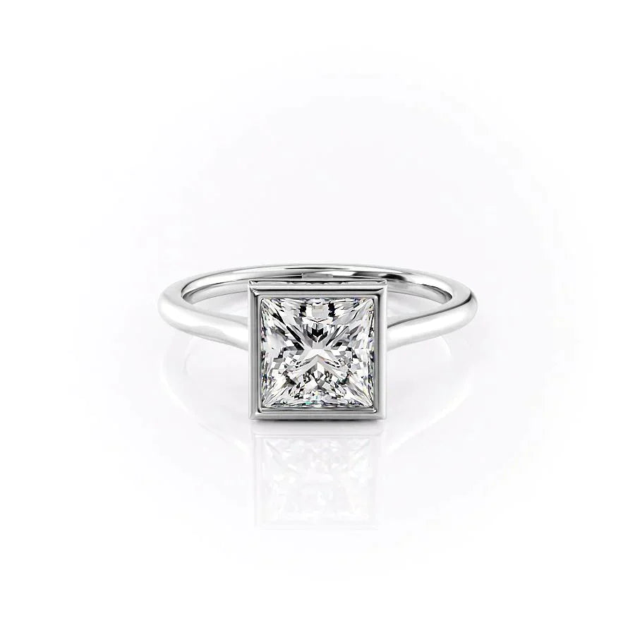 The Charlotte Set With A 1.5 Carat Princess Lab Diamond