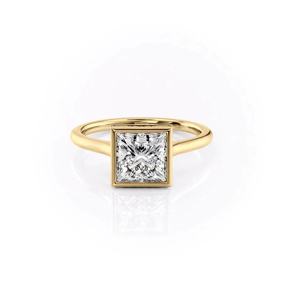 The Charlotte Set With A 1.5 Carat Princess Lab Diamond