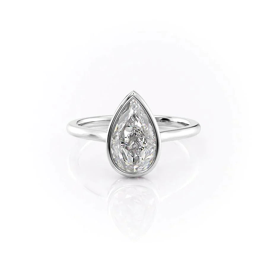 The Charlotte Set With A Pear Moissanite