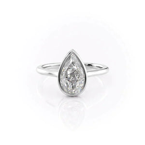 The Charlotte Set With A 3 Carat Pear Lab Diamond