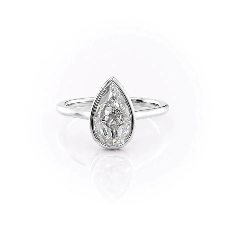The Charlotte Set With A 2 Carat Pear Lab Diamond