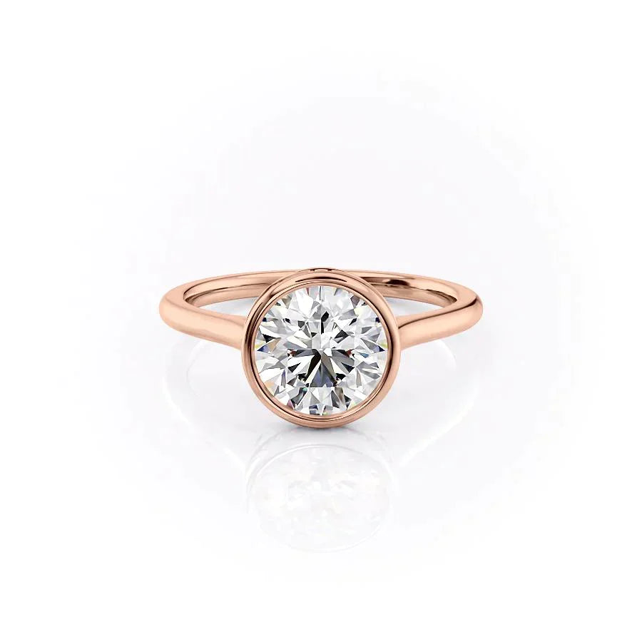 The Charlotte Set With A 3.5 Carat Round Moissanite