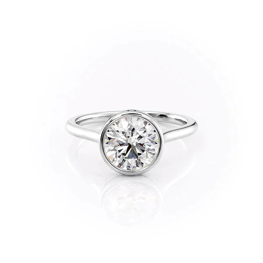 The Charlotte Set With A Round Moissanite