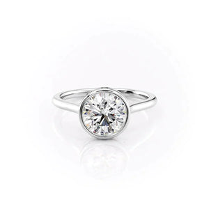 The Charlotte Set With A Round Moissanite