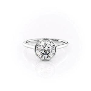 The Charlotte Set With A 3.5 Carat Round Moissanite