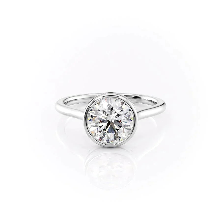 The Charlotte Set With A 2.5 Carat Round Lab Diamond