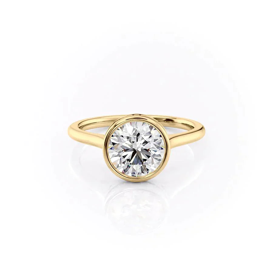 The Charlotte Set With A 2.5 Carat Round Moissanite