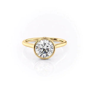 The Charlotte Set With A 3 Carat Round Lab Diamond