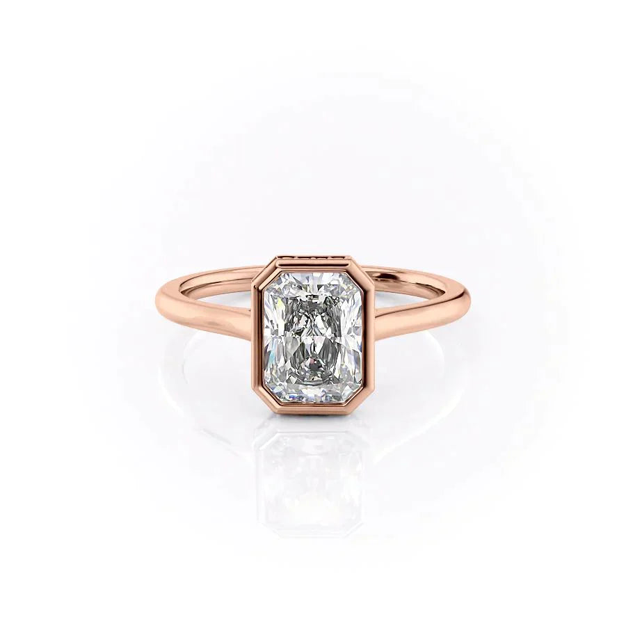 The Charlotte Set With A 3 Carat Radiant Lab Diamond