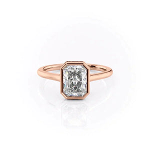 The Charlotte Set With A 2.5 Carat Radiant Lab Diamond