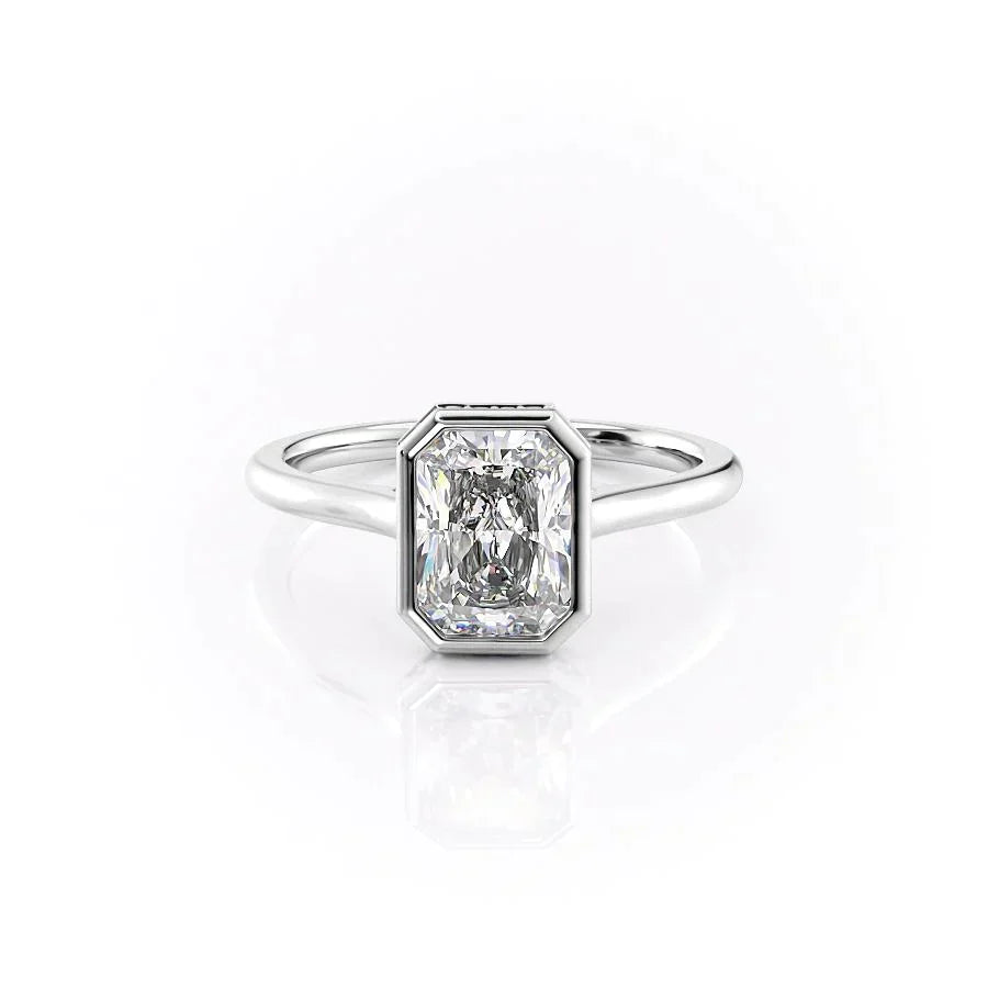 The Charlotte Set With A 2.5 Carat Radiant Moissanite