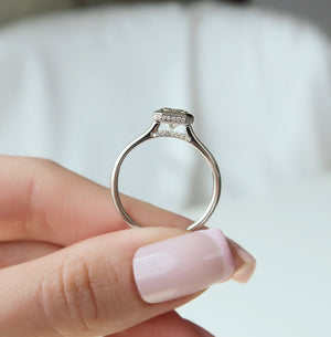 The Charlotte Set With A 2 Carat Radiant Lab Diamond
