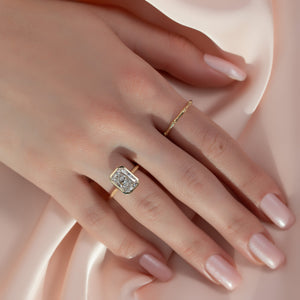 The Charlotte Set With A 2 Carat Radiant Lab Diamond
