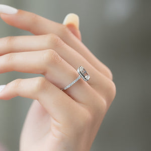 The Pave Charlotte Set With A 2 Carat Emerald Lab Diamond