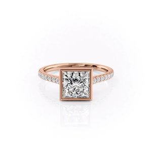 The Pave Charlotte Set With A 2 Carat Princess Moissanite