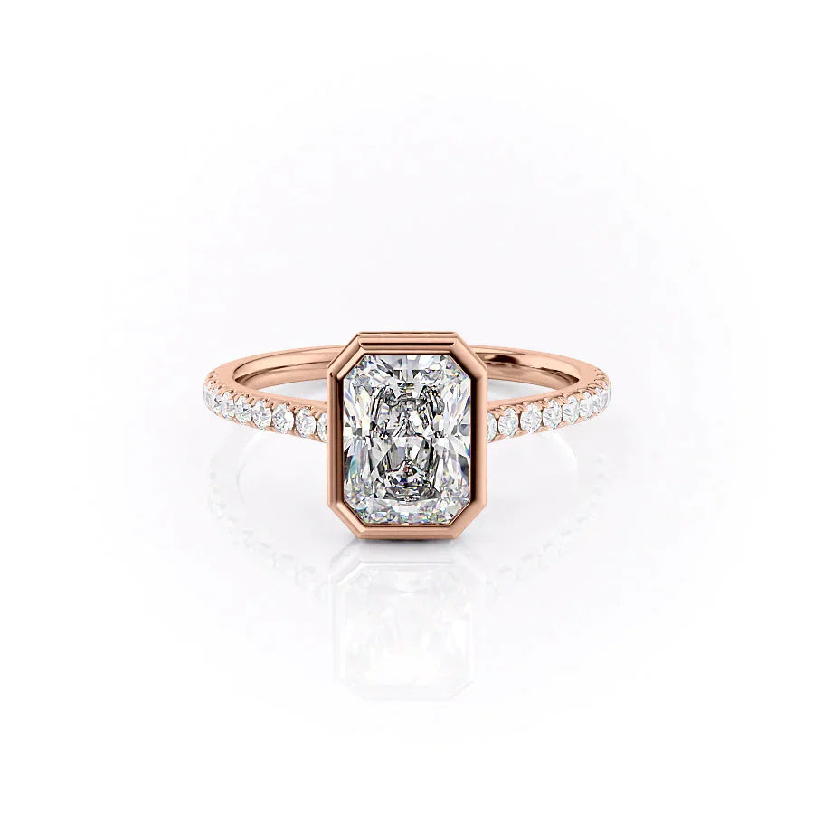 The Pave Charlotte Set With A 2 Carat Radiant Moissanite