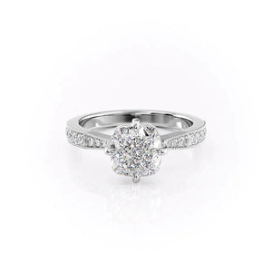 The Rebecca Set With A 2 Carat Cushion Lab Diamond