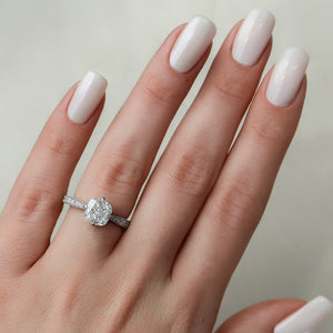 The Rebecca Set With A 2 Carat Cushion Lab Diamond