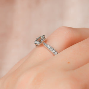 The Rebecca Set With A 2 Carat Emerald Lab Diamond