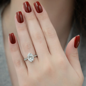 The Rebecca Set With A 2 Carat Oval Lab Diamond